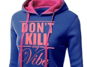 ⚘DONT KILL MY VIBE HOODIE (crop)⚘